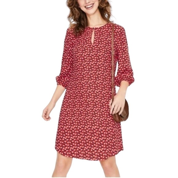 BODEN Vanessa Shift Dress in Khaki Sketchy Stars W0303 - Picture 2 of 11